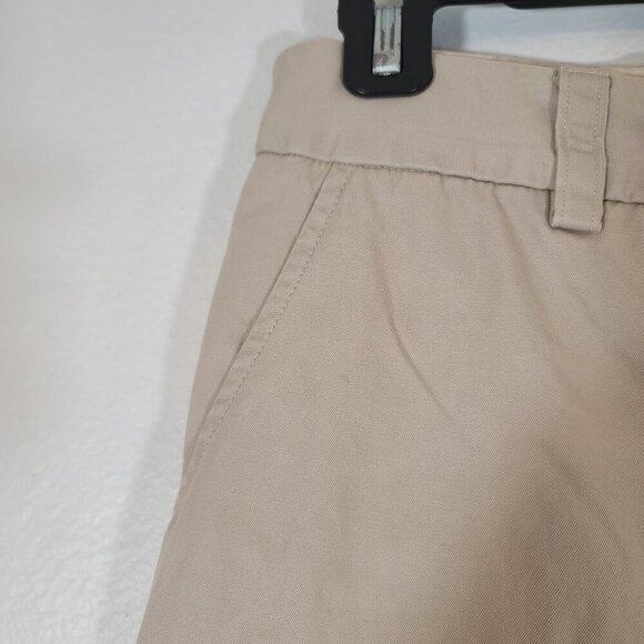 Trina‎ Turk Mid Rise Wide Leg Crop Chino Trouser Khaki Size 2 Cotton Blend - Picture 4 of 9